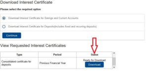 Consolidated Interest Certificate