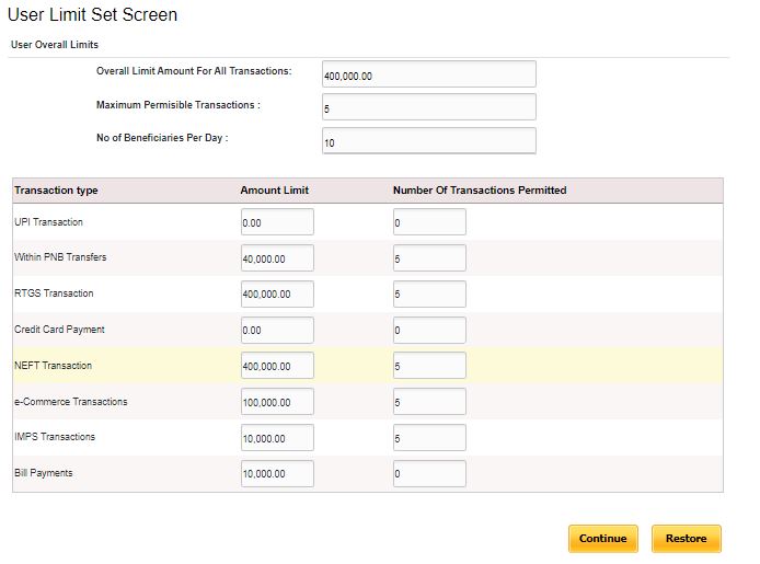 pnb cardless deposit limit