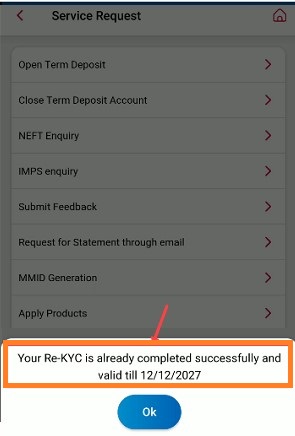 bank of india kyc check online mobile number