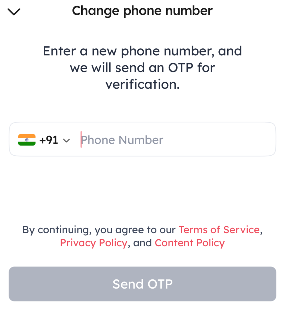 Change Zomato Number