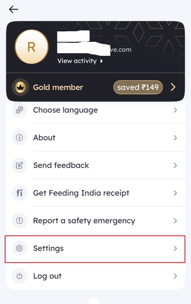 Delete Zomato Account Permanently