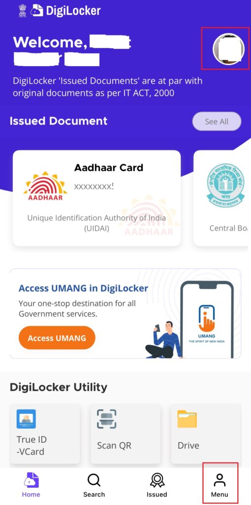 Digilocker Personal Details Update