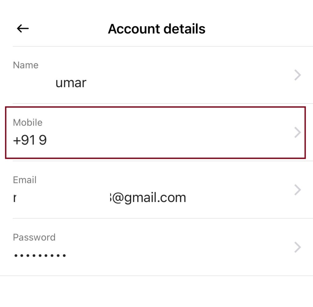 Ola Update Registered Mobile Number